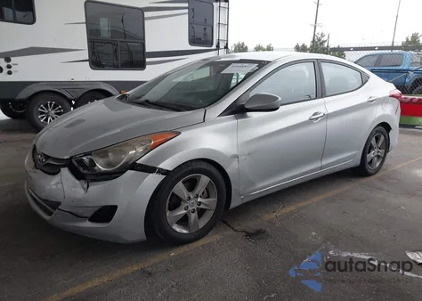 2012 Hyundai Elantra Gls (Ulsan Plant) из США, поврежденный, VIN KMHDH4AEXCU188708